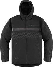 Icon Damen-Motorradjacke Pdx3™ – Schwarz/Dunkelgrau