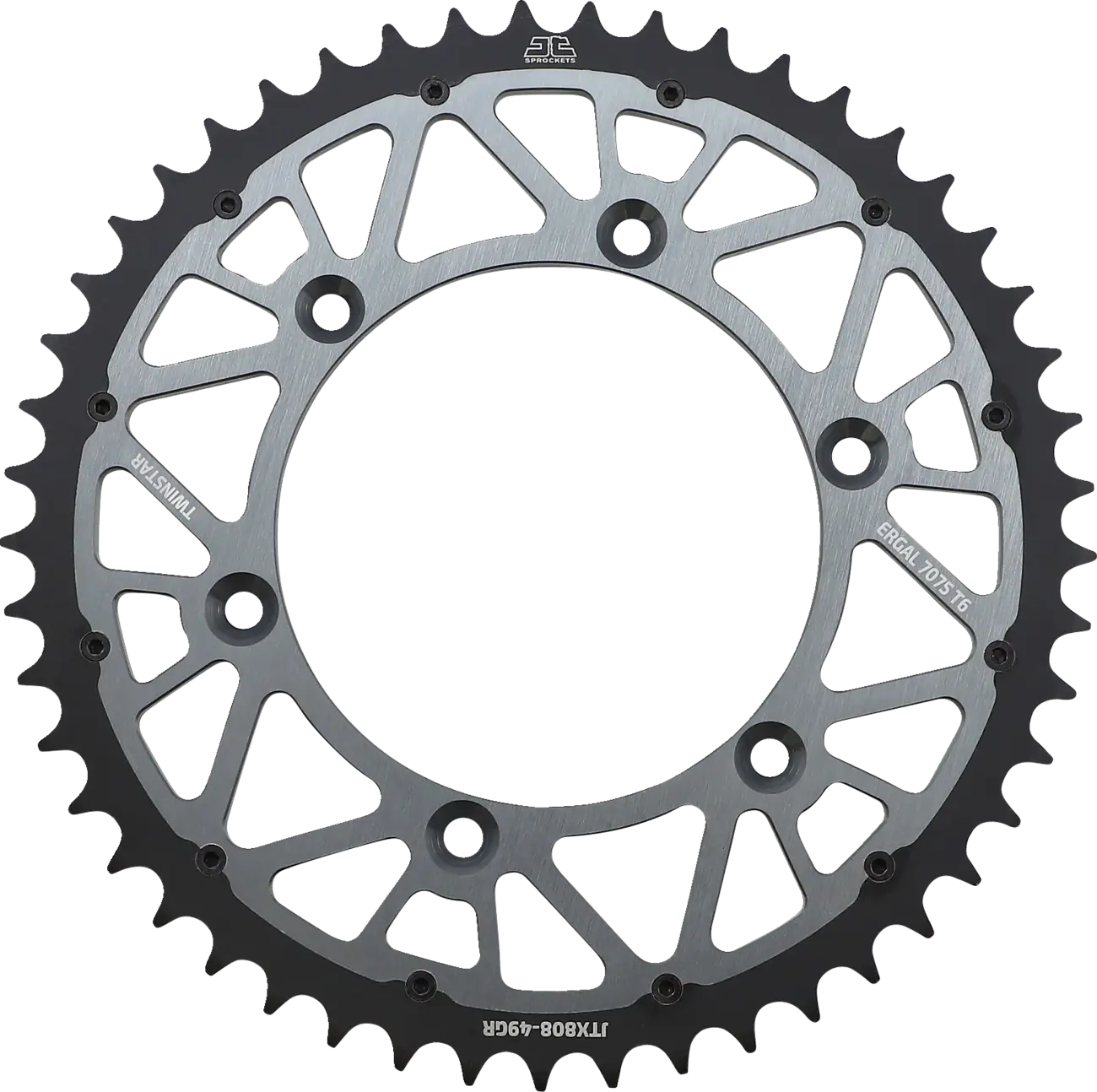 JT Sprockets Twinstar Kettenrad hinten 520-49 Zähne Graphit