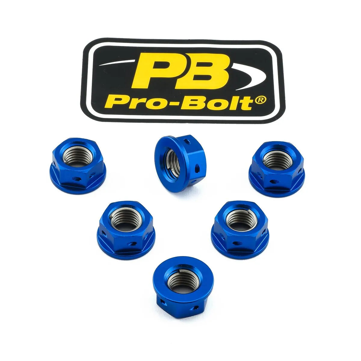 Pro Bolt Aluminium-Kettenradmuttern - Blau