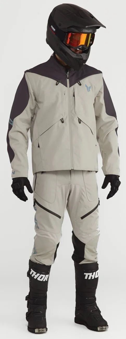 Thor Terrain Dual-Sport-Hose mit integriertem Stauraum – Schwarz/Sand