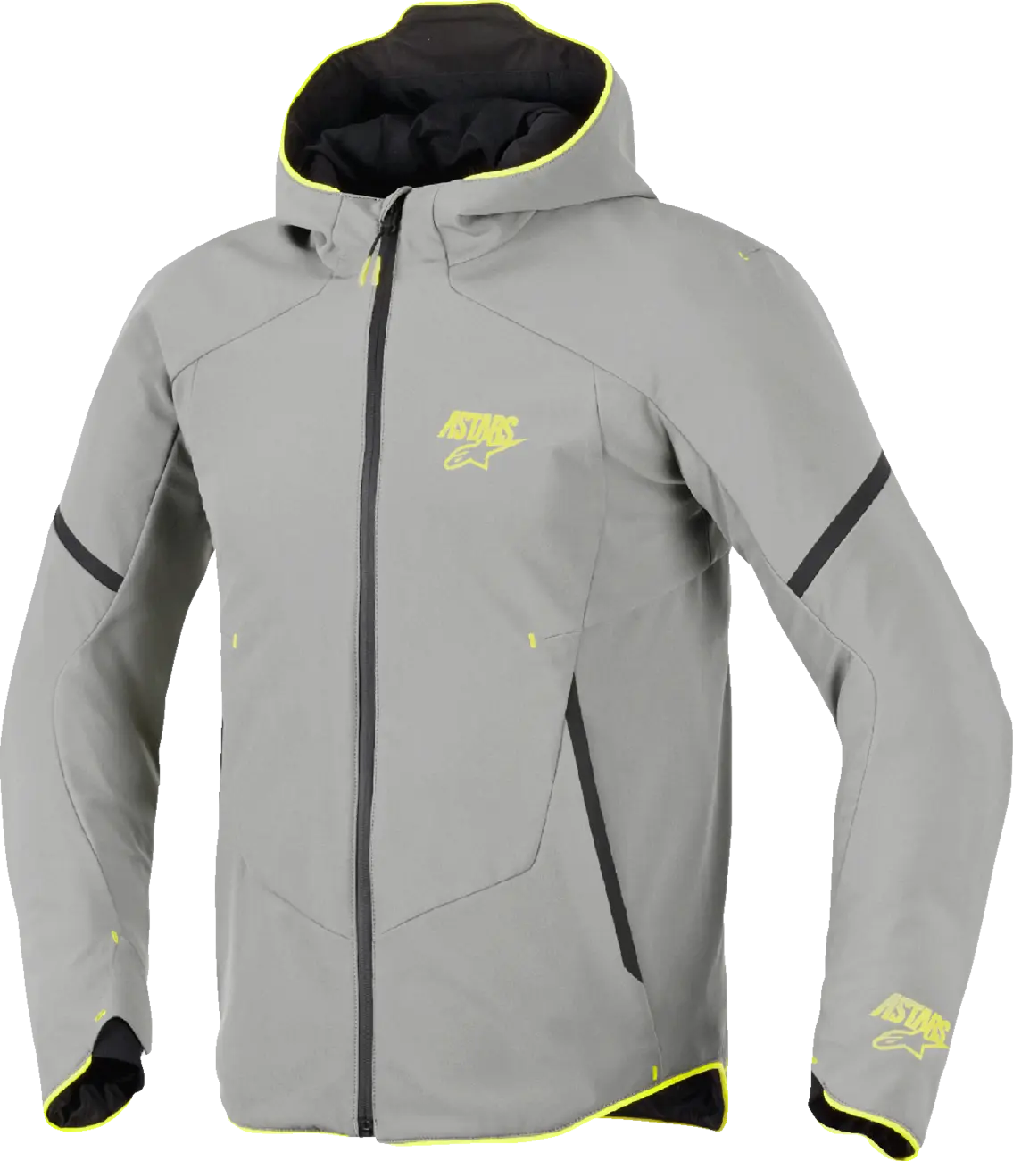 Alpinestars Aeroshell wasserdichte Jacke für Herren - Grau/Gelb
