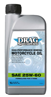 Drag Specialties 25w-60 Mineral Engine Oil For Harley-davidson