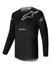 Alpinestars Racer Graphite Jersey für Offroad-Fahrten - Schwarz/Grau