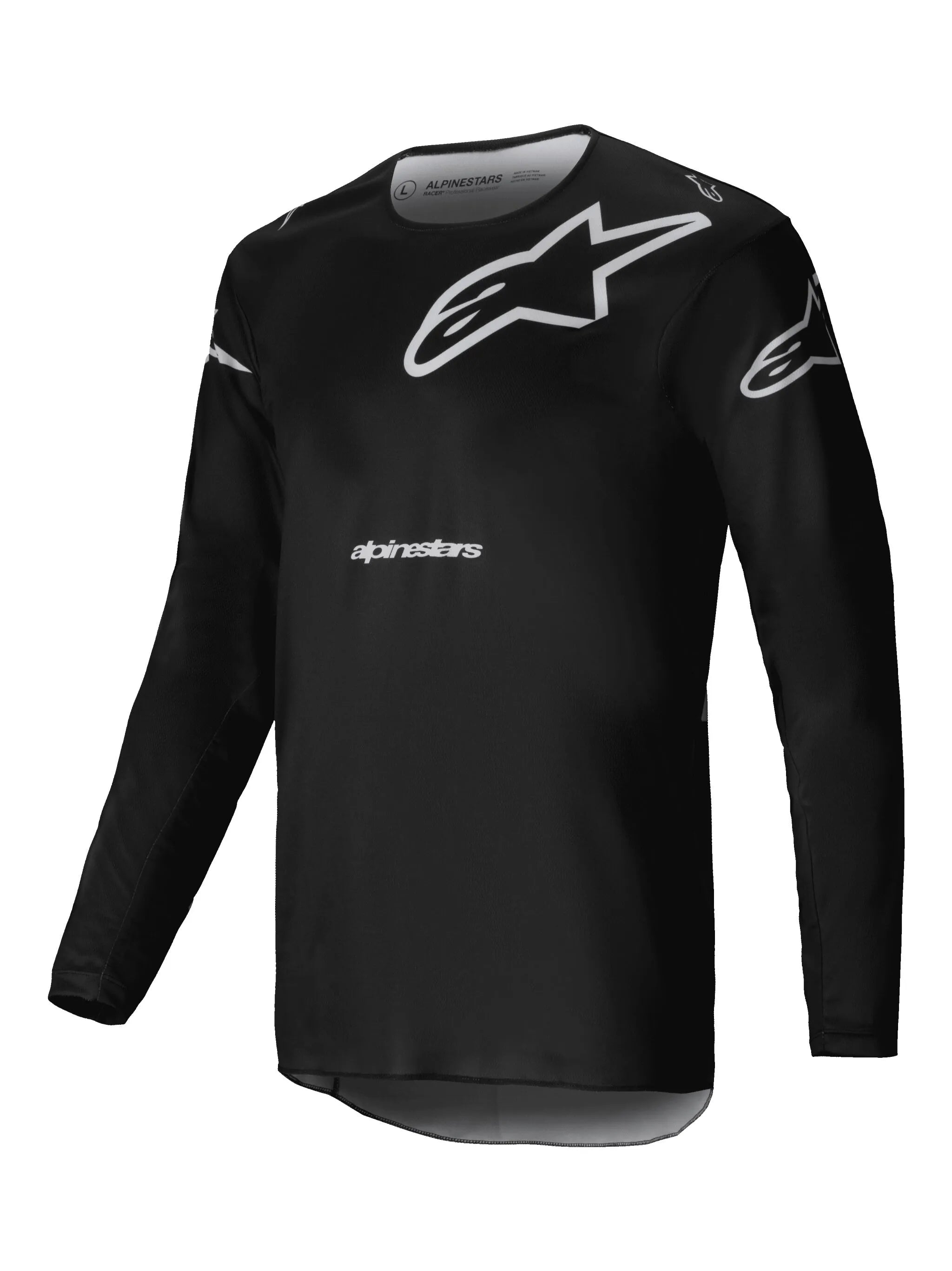 Alpinestars Racer Graphite Jersey für Offroad-Fahrten - Schwarz/Grau