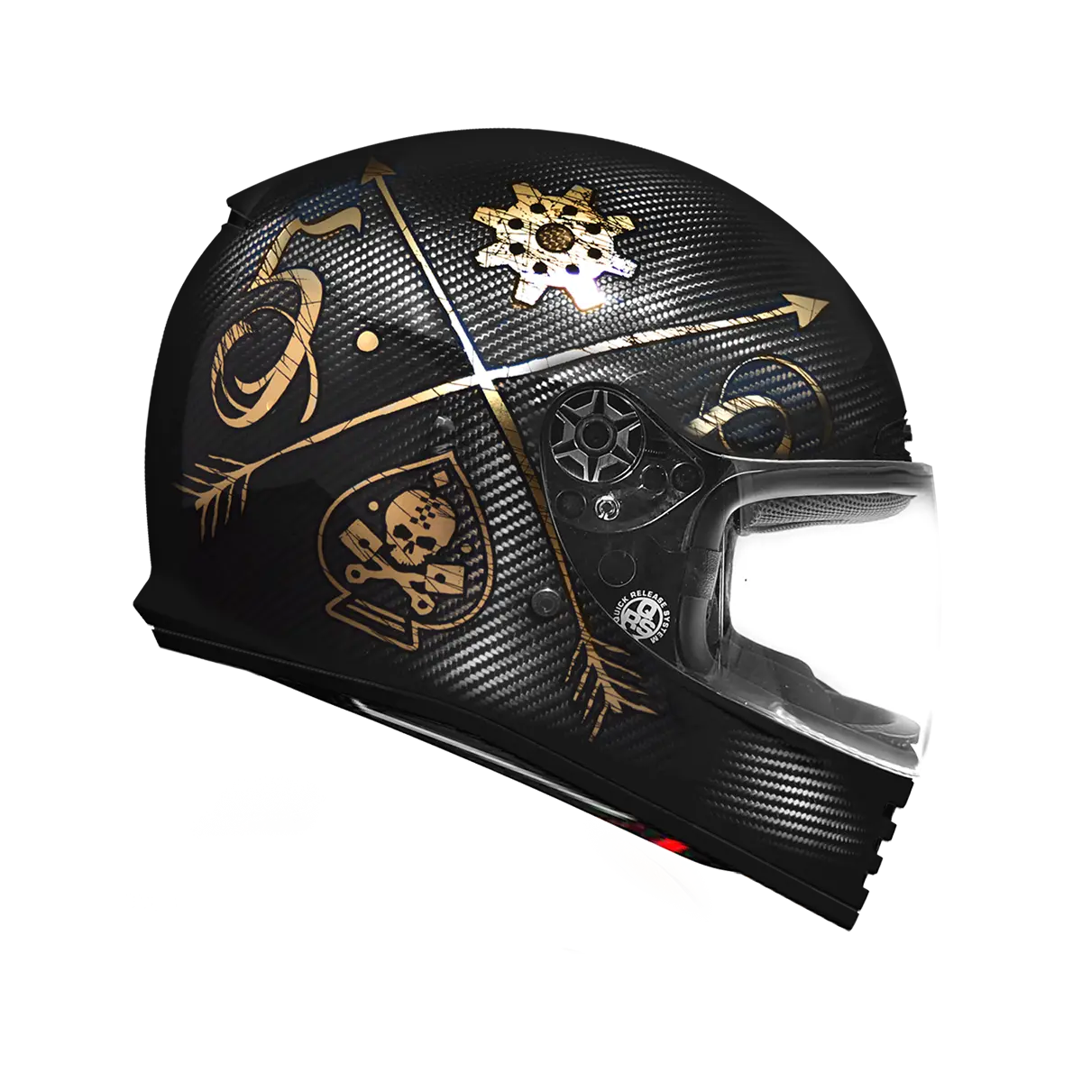 Premier Helmets Thunder Carbon Nx Gold Integralhelm