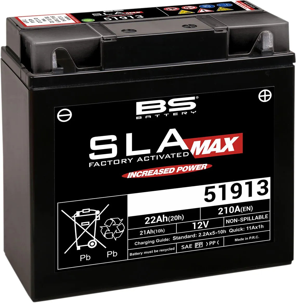 BS Battery AGM 12V 22Ah Motorradbatterie