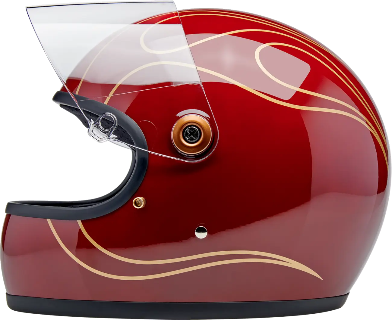 Biltwell Gringo S Integralhelm – Granatrot