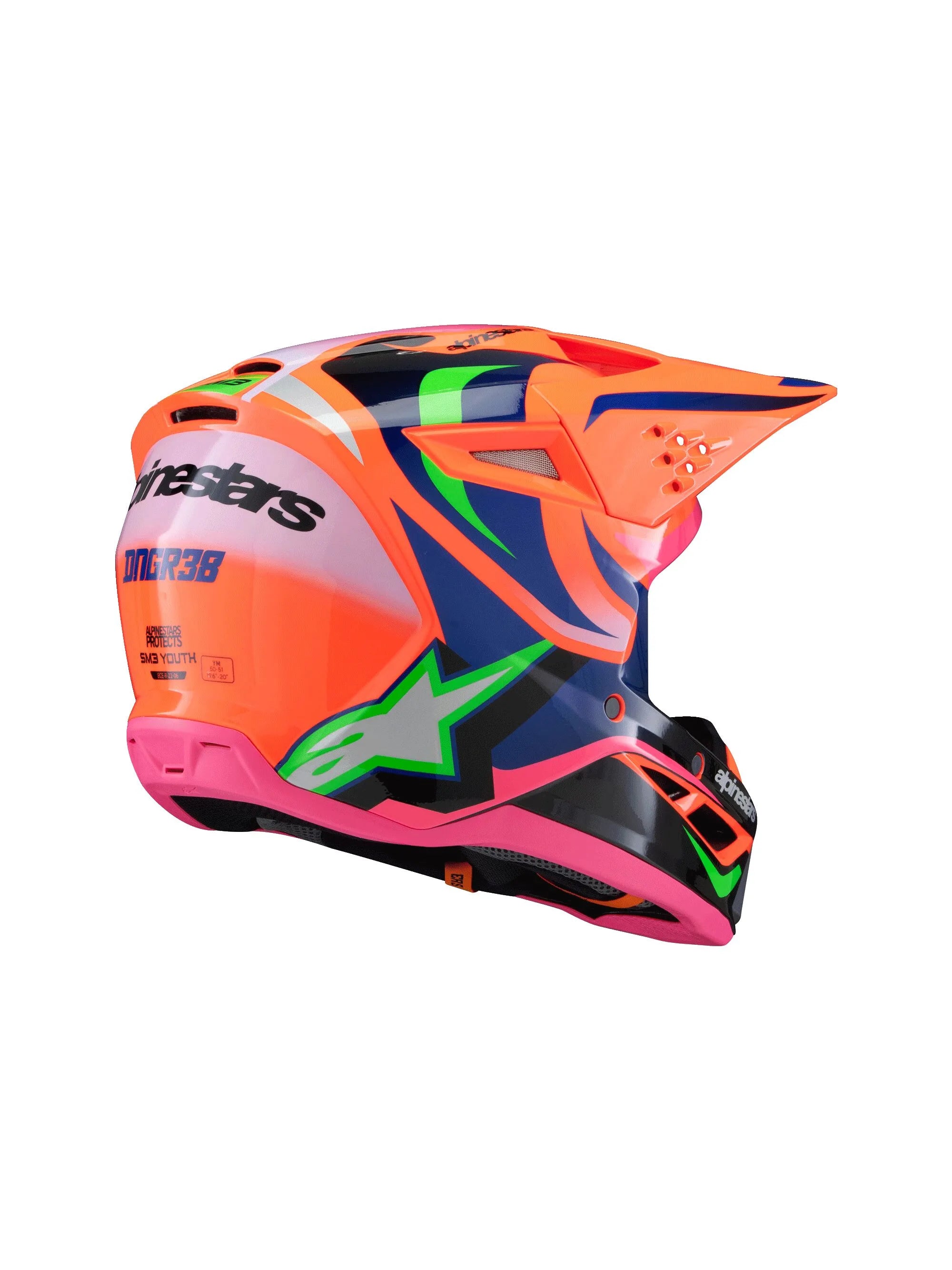 Alpinestars SM3 Jugend-Deegan-Helm für Motocross