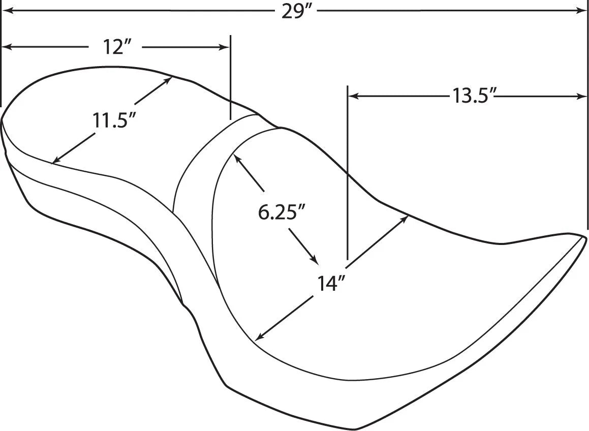 Drag Specialties Ez Glide II Touring-Sitz