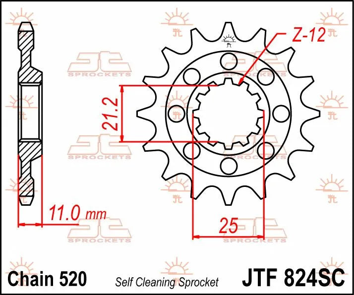 JT Sprockets Ritzel vorne 520 13 Zähne