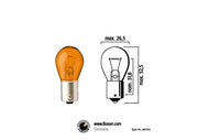 Flosser Ba15s Amber-Glühbirne - 12 V 21 W