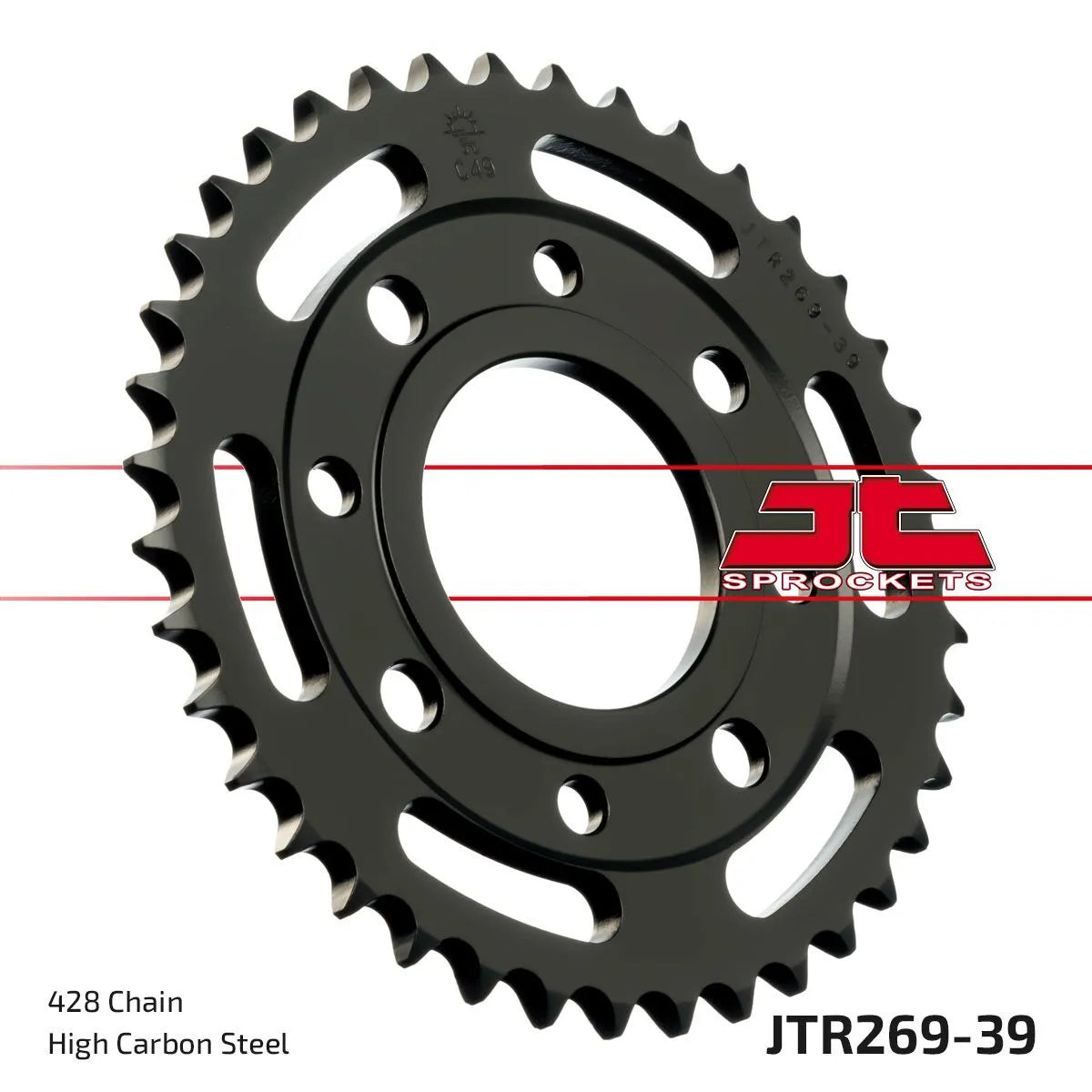 Jt Sprockets Stahl-Kettenrad hinten 428-39