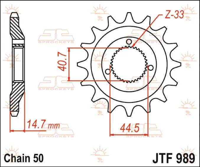 JT Sprockets Ritzel vorne 530, 21 Zähne