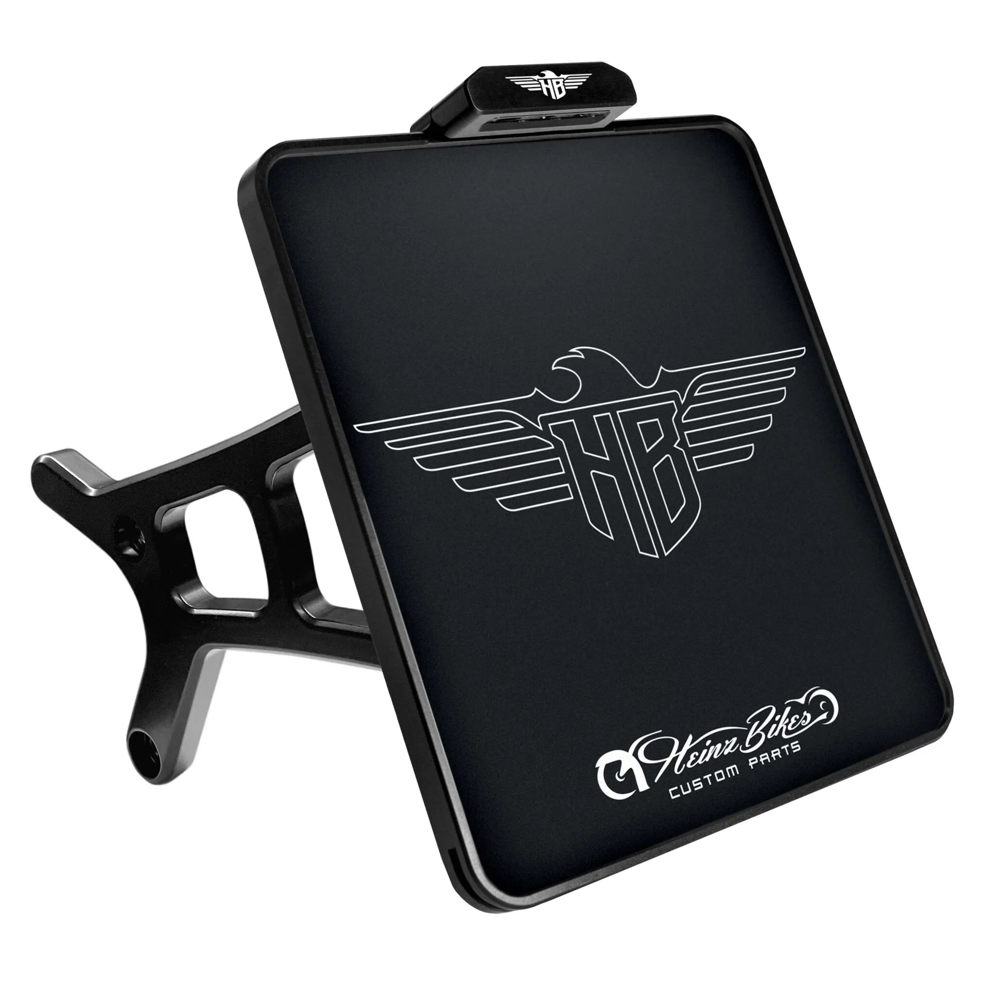 Heinz Bikes seitlicher Kennzeichenhalter für Harley Davidson