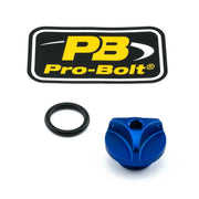 Pro Bolt Aluminium-Öleinfülldeckel – Blau