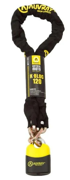 Auvray K Block 120 Kettenschloss mit gehärtetem Stahl