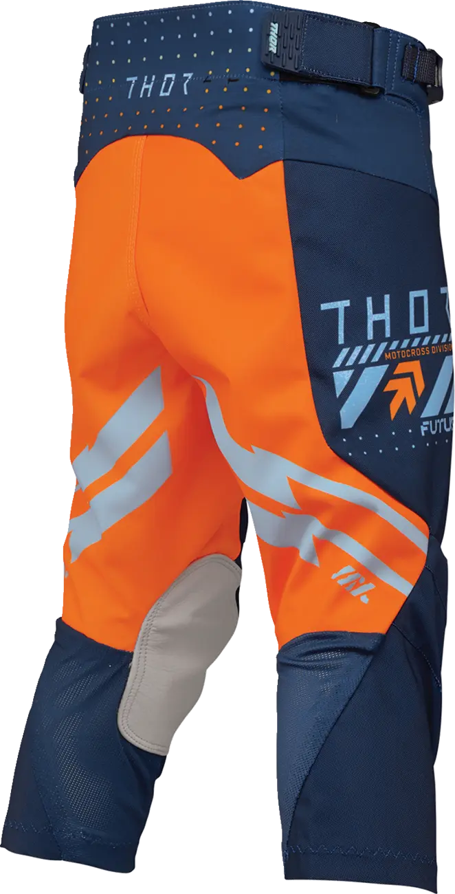 Thor Youth Launchmode Futura Rennhose - Hellblau/Orange/Marineblau