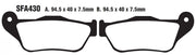 Ebc Sfa Serie Organische Scooter-Bremsbeläge (Paar)