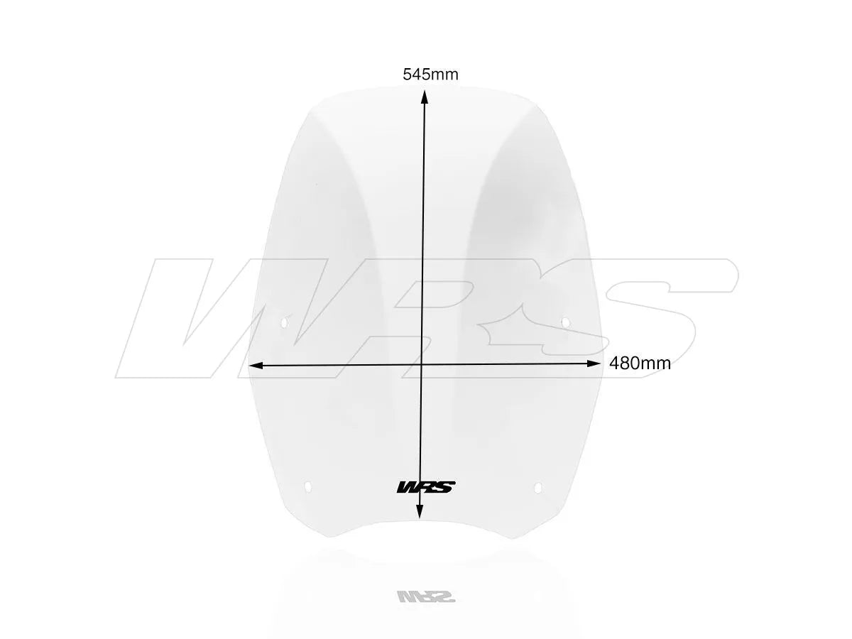 Wrs Scooter Windschutzscheibe - Klares PMMA-Plexiglas