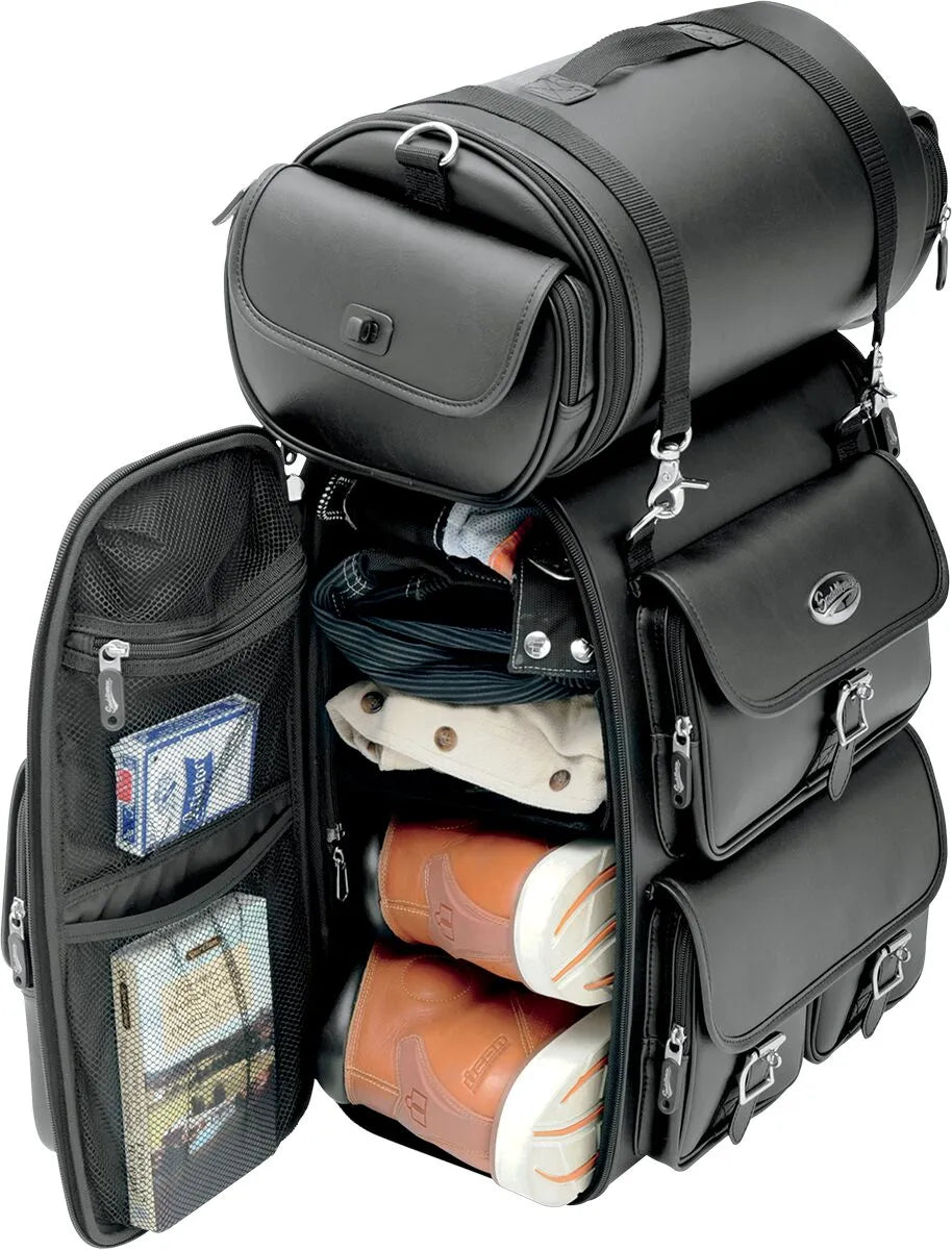 Saddlemen Ex2200 Sissy Bar Tasche mit Rolltasche