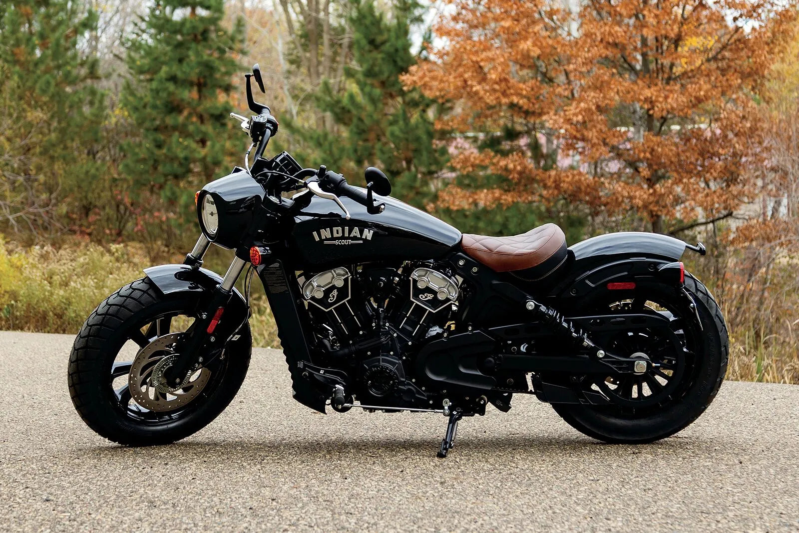 Mustang Solo Touring Sitz - Braunes Vinyl