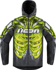 Icon Airform Manik'r Jacke – Schwarz/Grün/Dunkelgrau/Weiß/Hellgrau