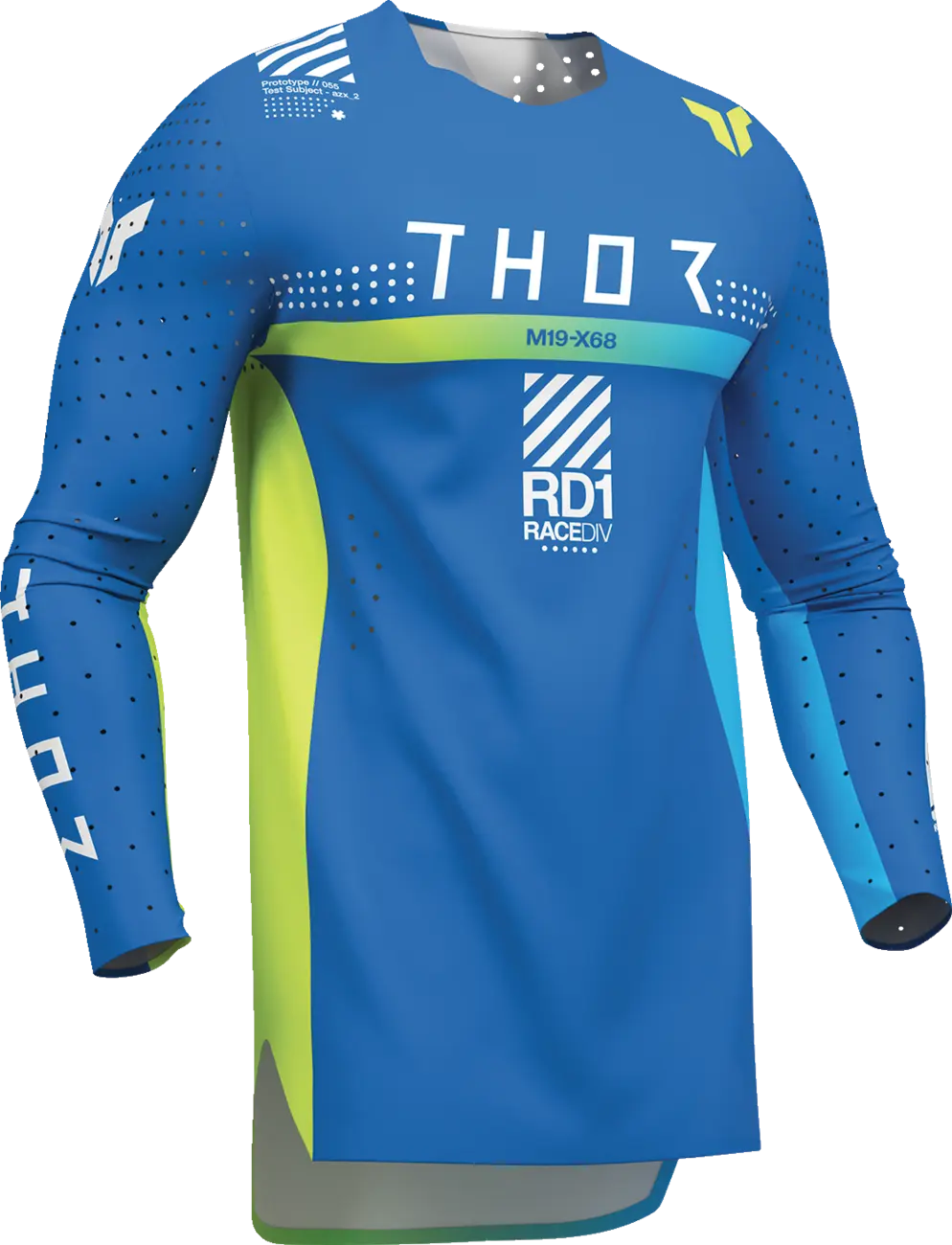 Thor Sportmode Synth Jersey – Blau/Gelb/Weiß
