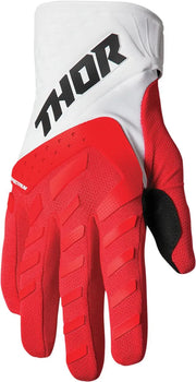 Thor Spectrum Jugend-Handschuhe – Rot/Weiß