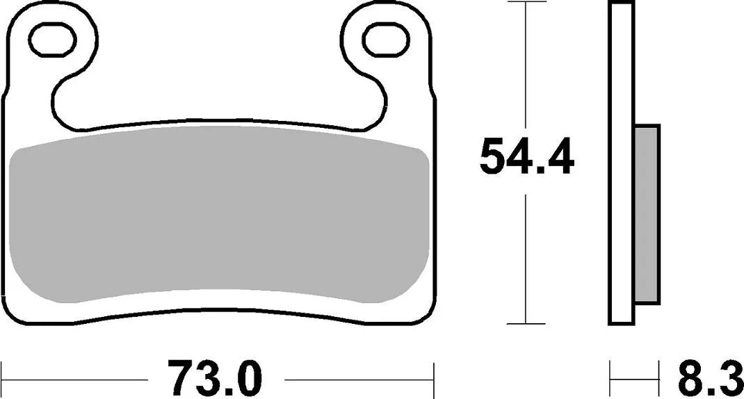 SBS DS Racing Dual Sintered Bremsbeläge Set