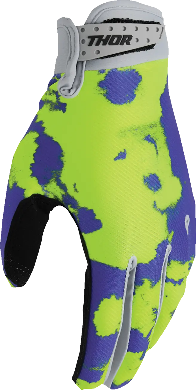 Thor Youth Launchmode Bleach Handschuhe – Grau/Säure