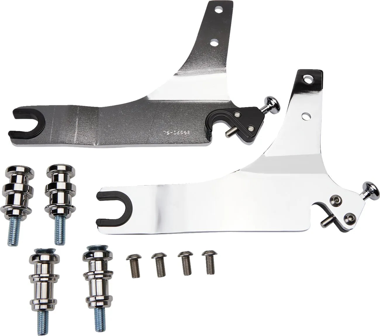 Abnehmbares Rückenlehnen-Set Cobra – Chrom-Finish