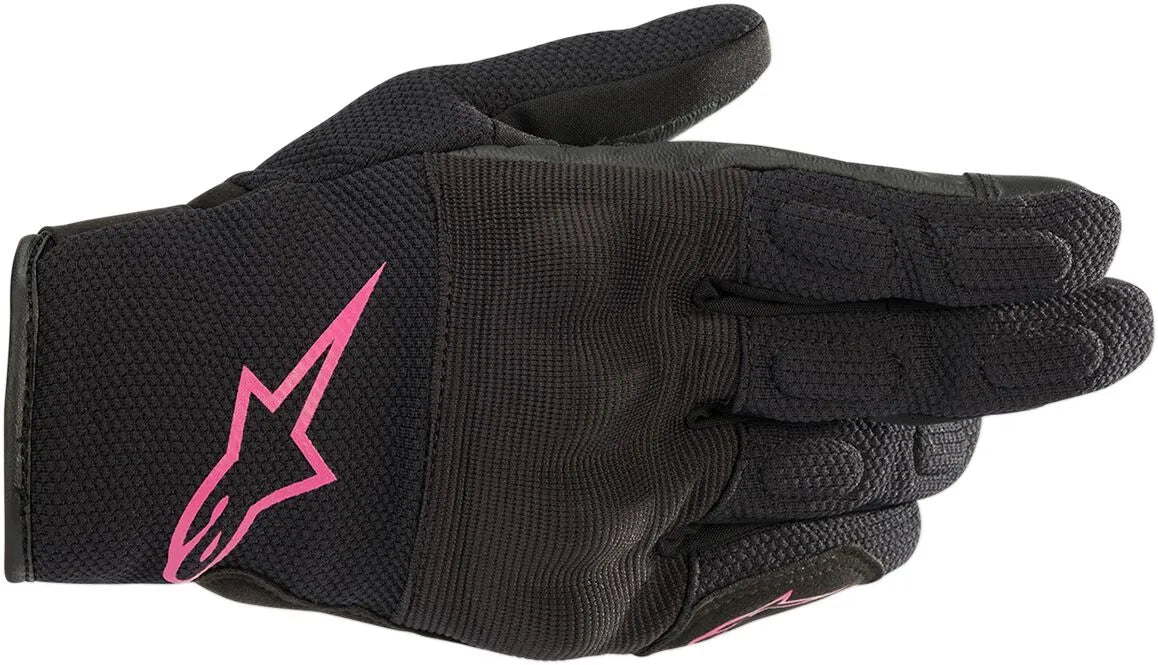Alpinestars Stella S-max Drystar Damen-Motorradhandschuhe - Schwarz/Fuchsia