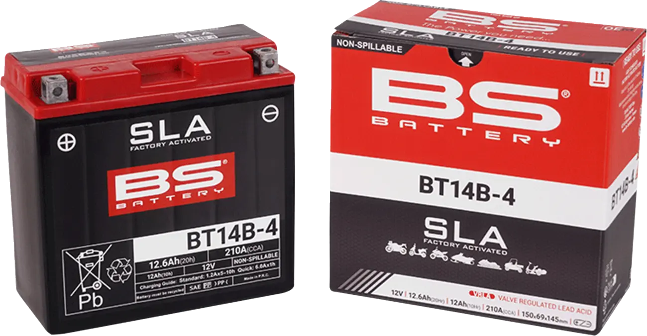 Bs Battery AGM 12Ah Motorradbatterie