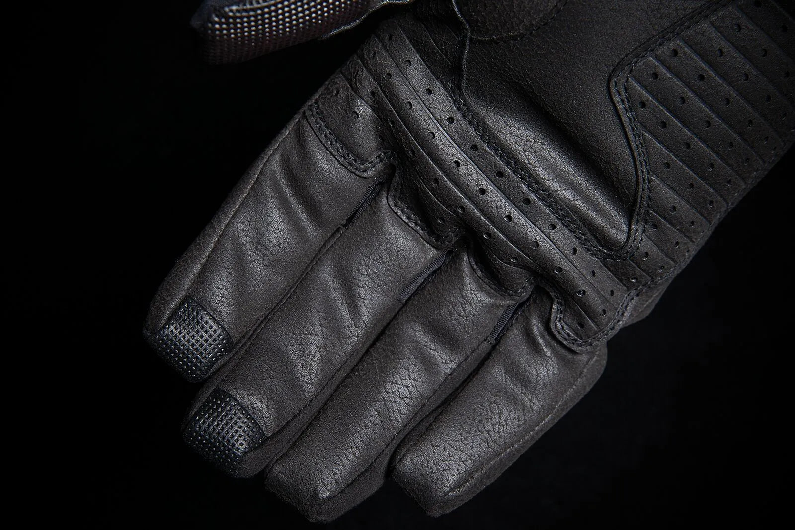 Icon Stormhawk™ Wasserdichte Motorradhandschuhe - Schwarz/Grau