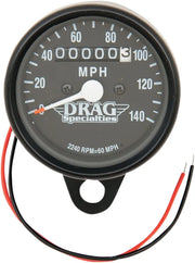 Drag Specialties 2,4" Mini-Mechanischer Tachometer