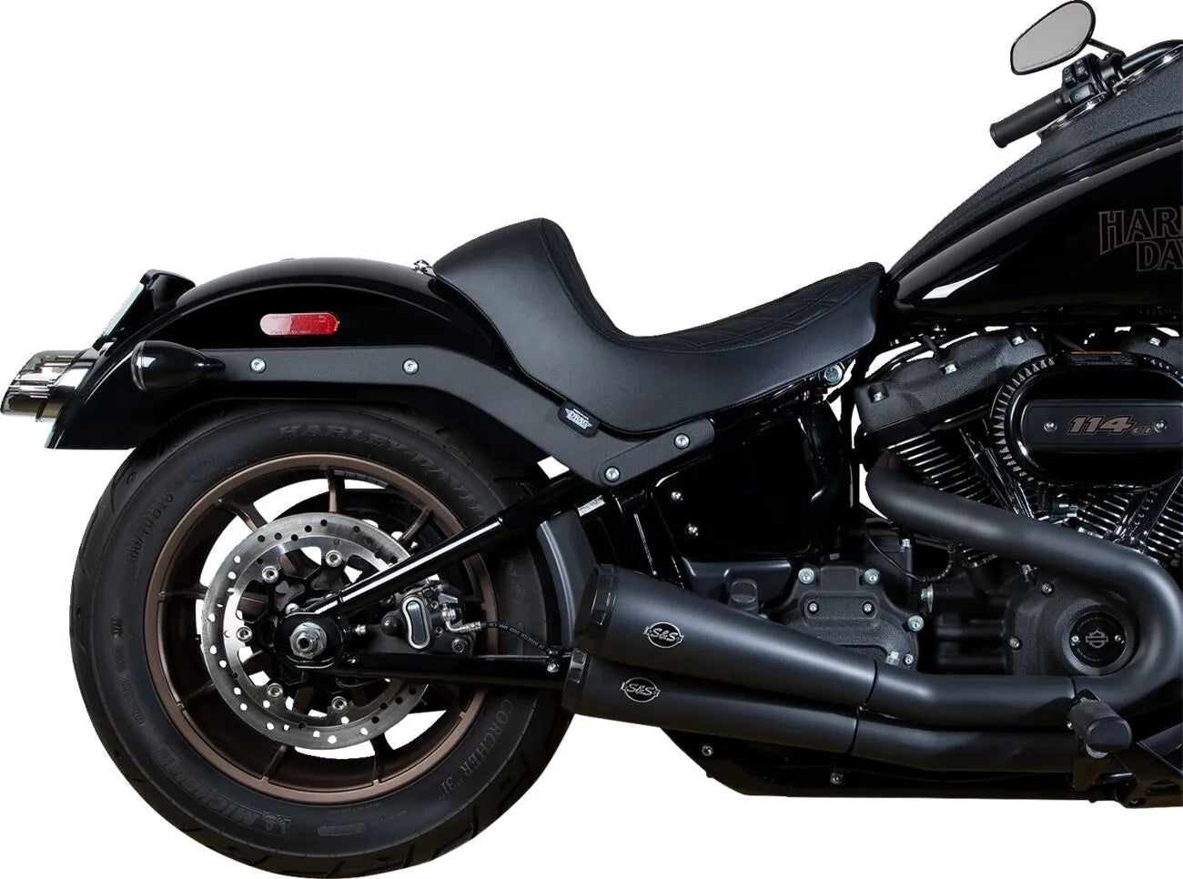 Drag Specialties Solo-Sitz – Schwarzes Vinyl