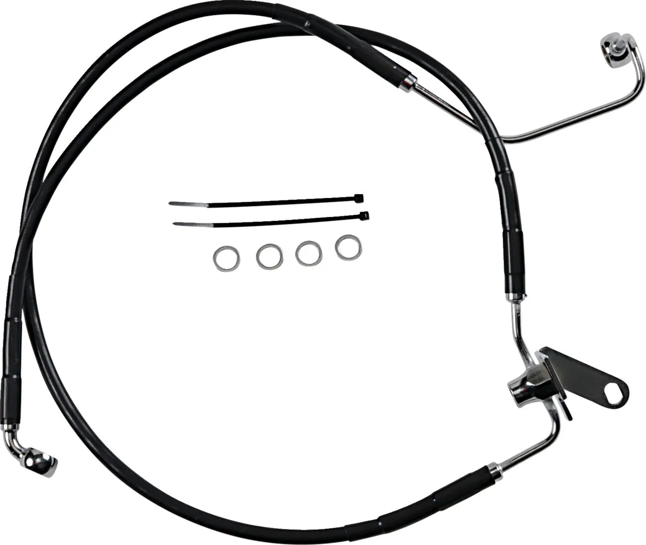 Drag Specialties Bremsleitungssatz mit Verlängerung für die Hinterachse