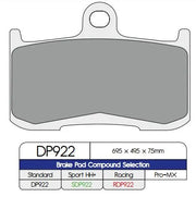 Dp Brakes Standard-Sintermetall-Bremsbeläge