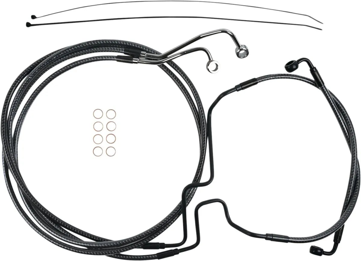 Magnum Shielding Karbonfaser-Bremsleitung unten mit ABS