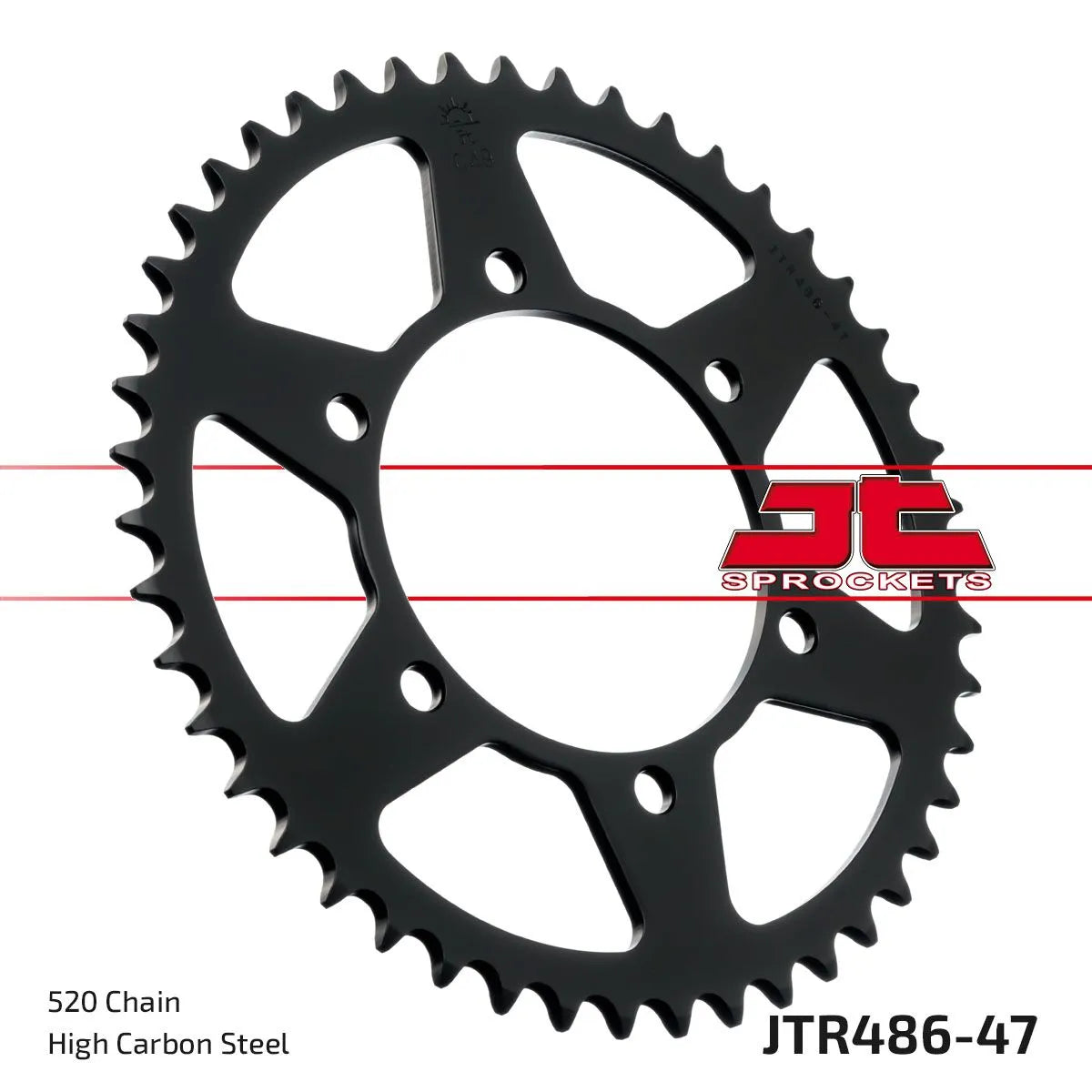 JT Sprockets Stahl-Kettenrad hinten - 520, 47 Zähne