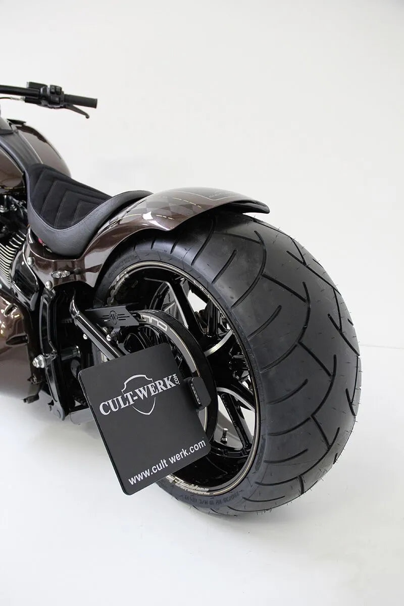 Cult Werk Nummernschildhalter – Schwarzer Stahl