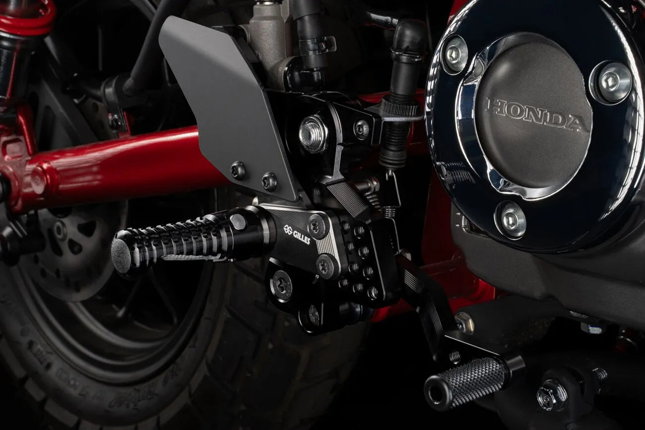 Gilles Tooling Verstellbare Fußrastenanlage – Schwarz