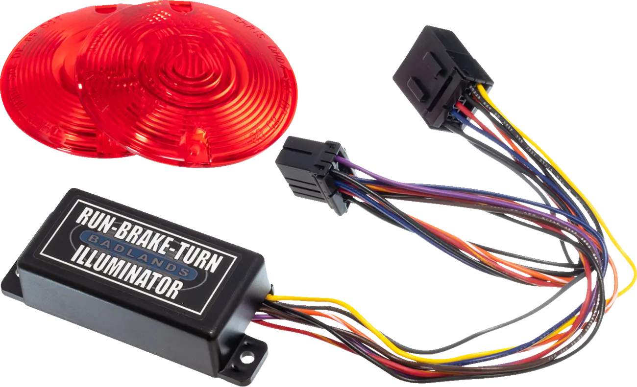 Badlands Plug-in-Beleuchtungsgerät mit roten Linsen