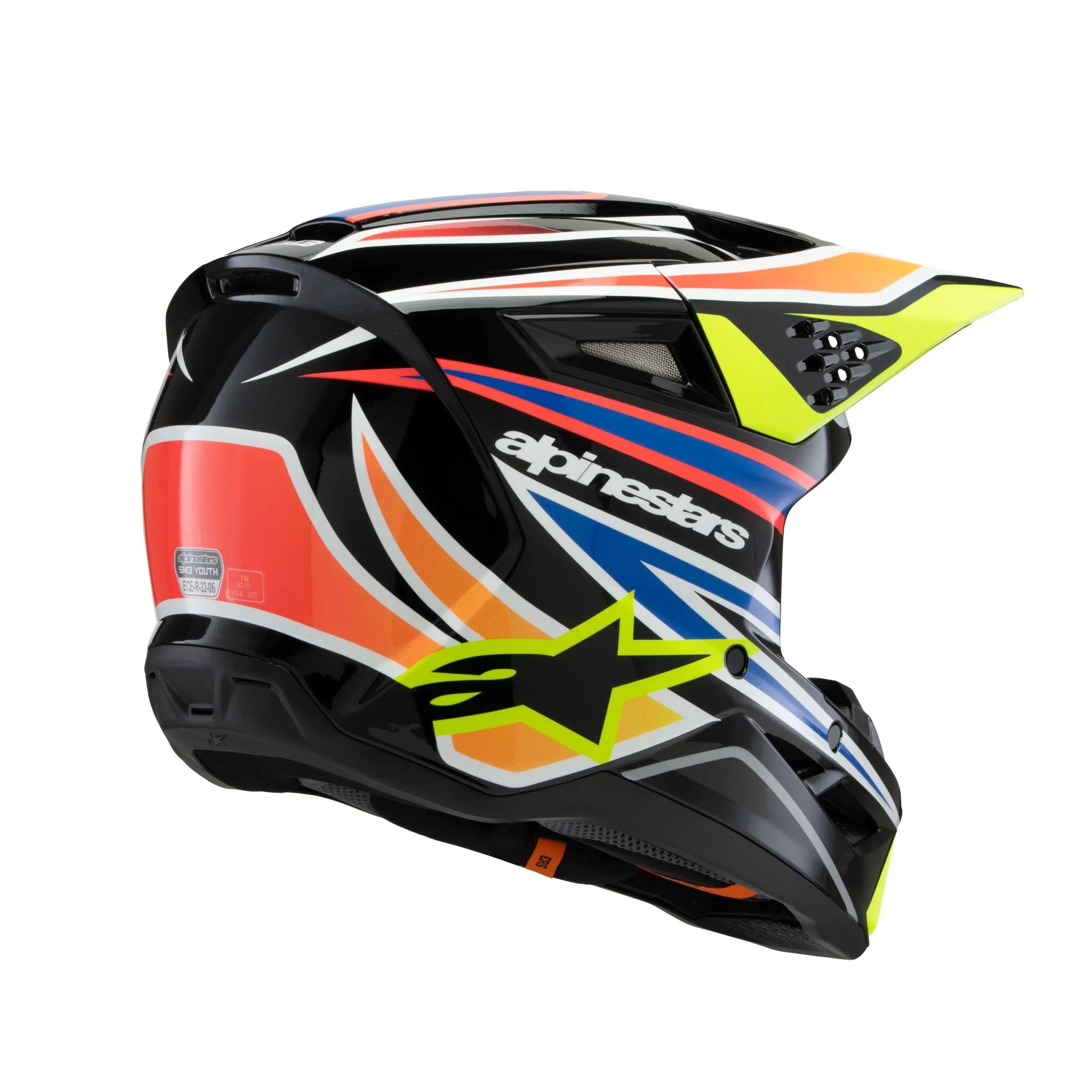 Alpinestars SM3 Jugend-Wurx-Helm für Motocross, Enduro und Offroad