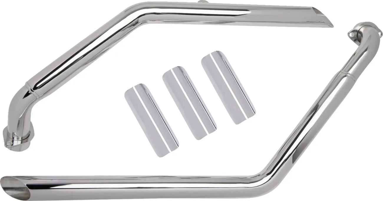 Cobra Drag Pipes Chrom-Auspuffanlage