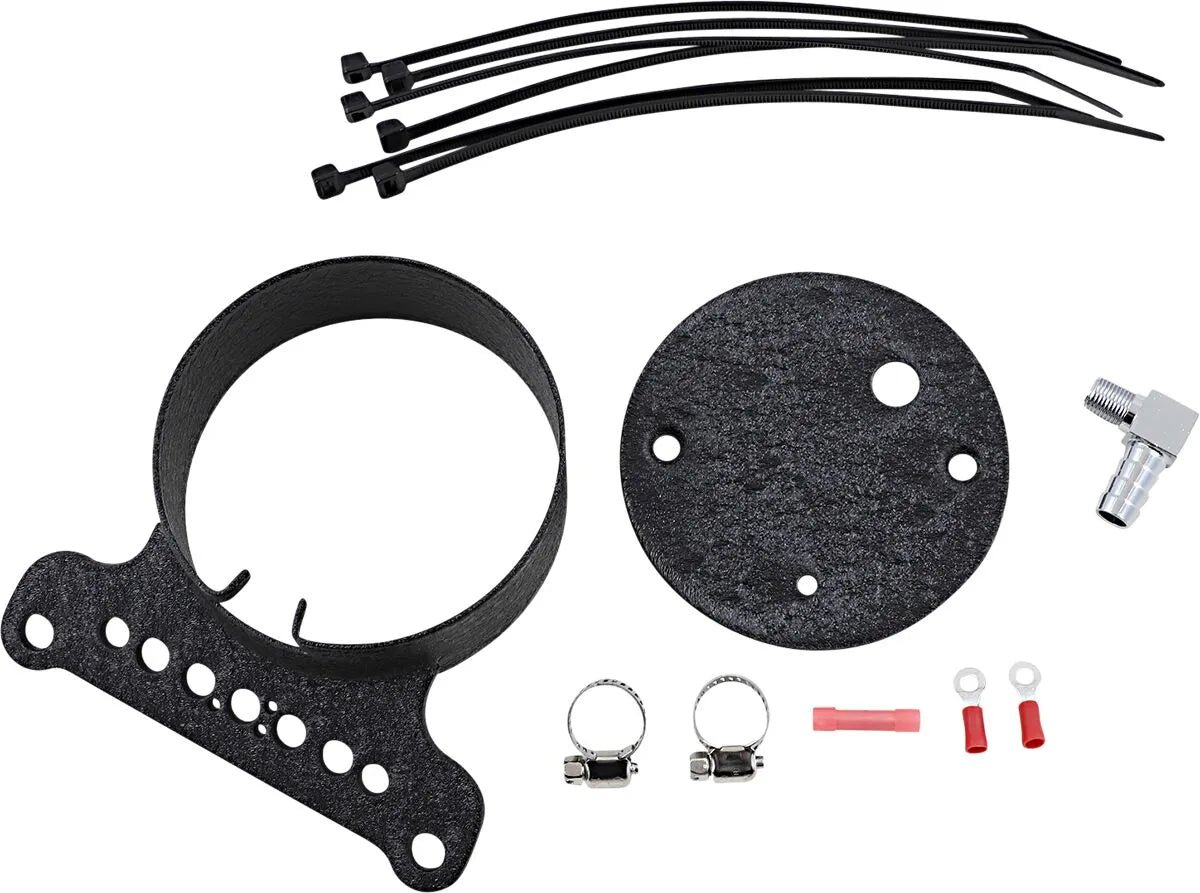 Drag Specialties Halterung für Messgeräte – Schwarz gewellt