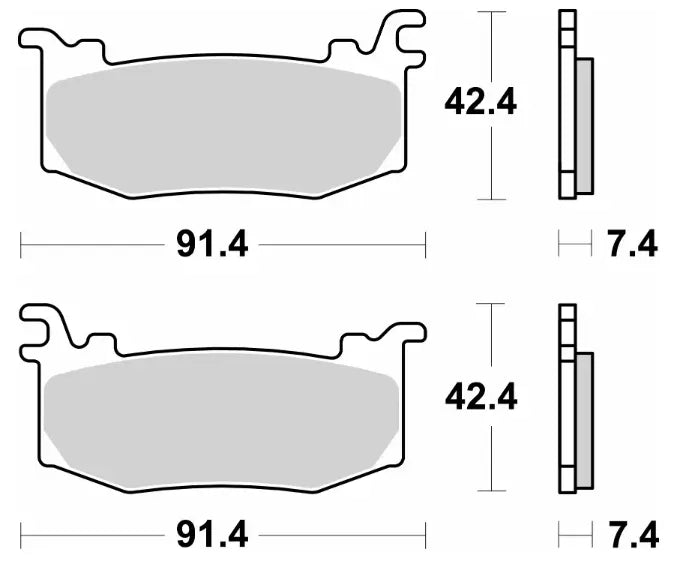 SBS RST Bremsbeläge für Hochleistungsmotorräder