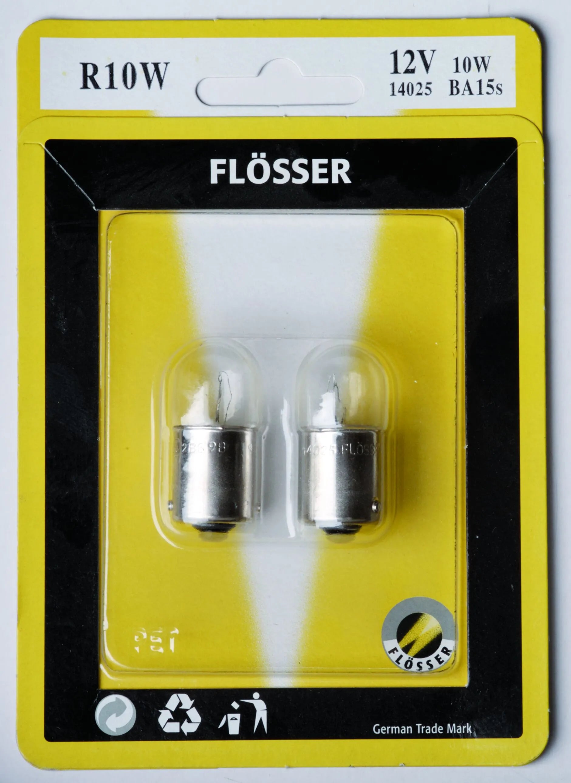 Flosser 1156 Ba15s 12V 10W Glühlampe