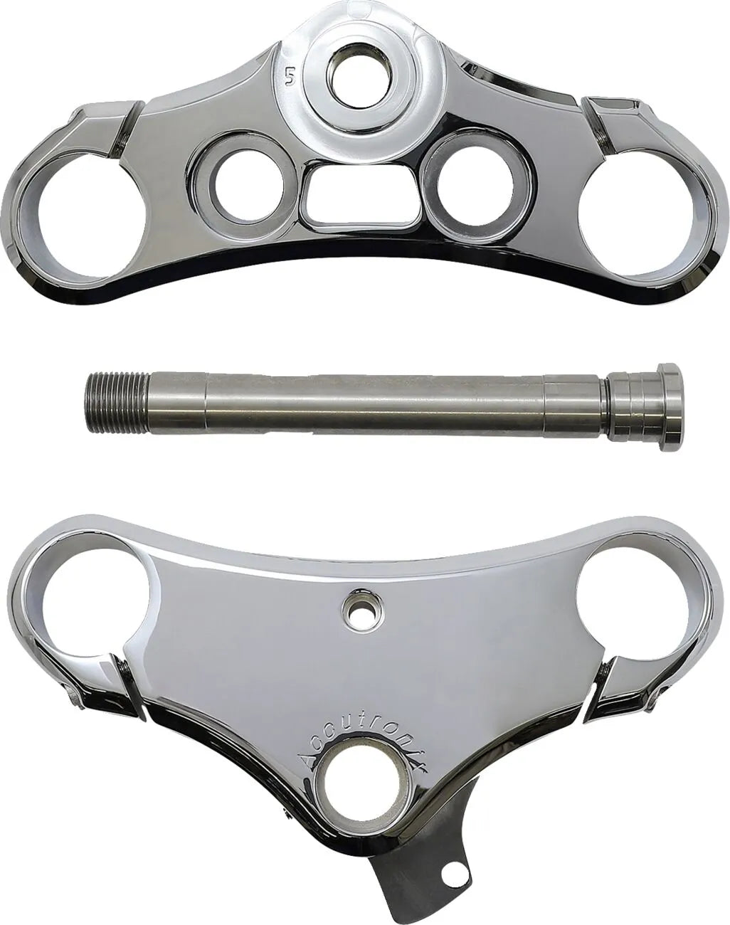 Accutronix Elite 49 Gabelbrückensatz 5° Neigung Chrom