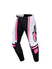 Alpinestars Stella Techstar Nomur Damen-Offroadhose – Schwarz/Rosa/Weiß